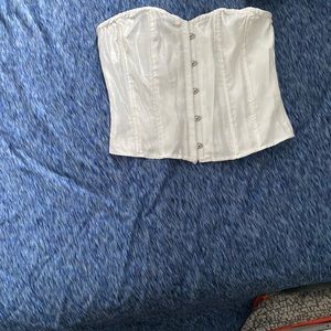 White corset top